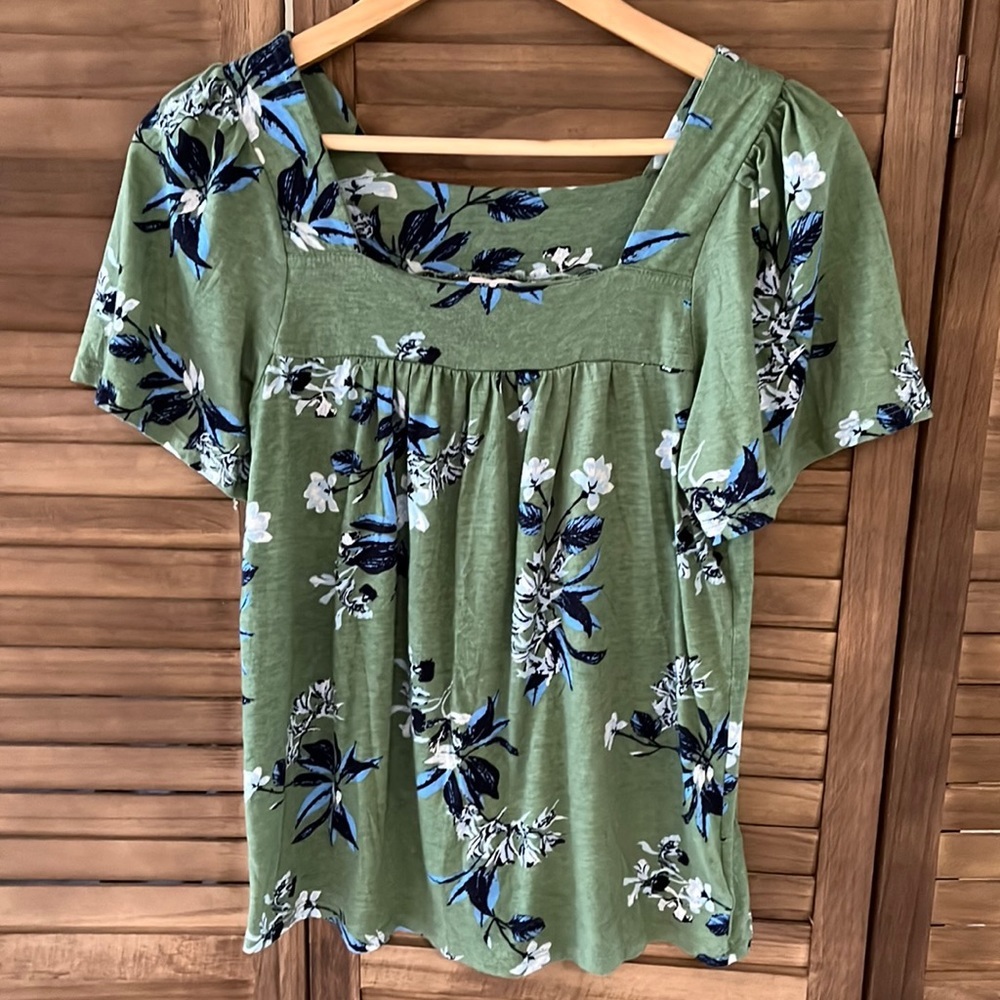 Lucky Brand floral flowy‎ blouse